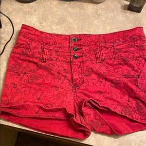 Lovesick size 13 high waisted red mermaid shorts